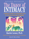 The Dance of Intimacy (MP3): A Women's Guide to Courageous Acts of Change In Key Relationships
